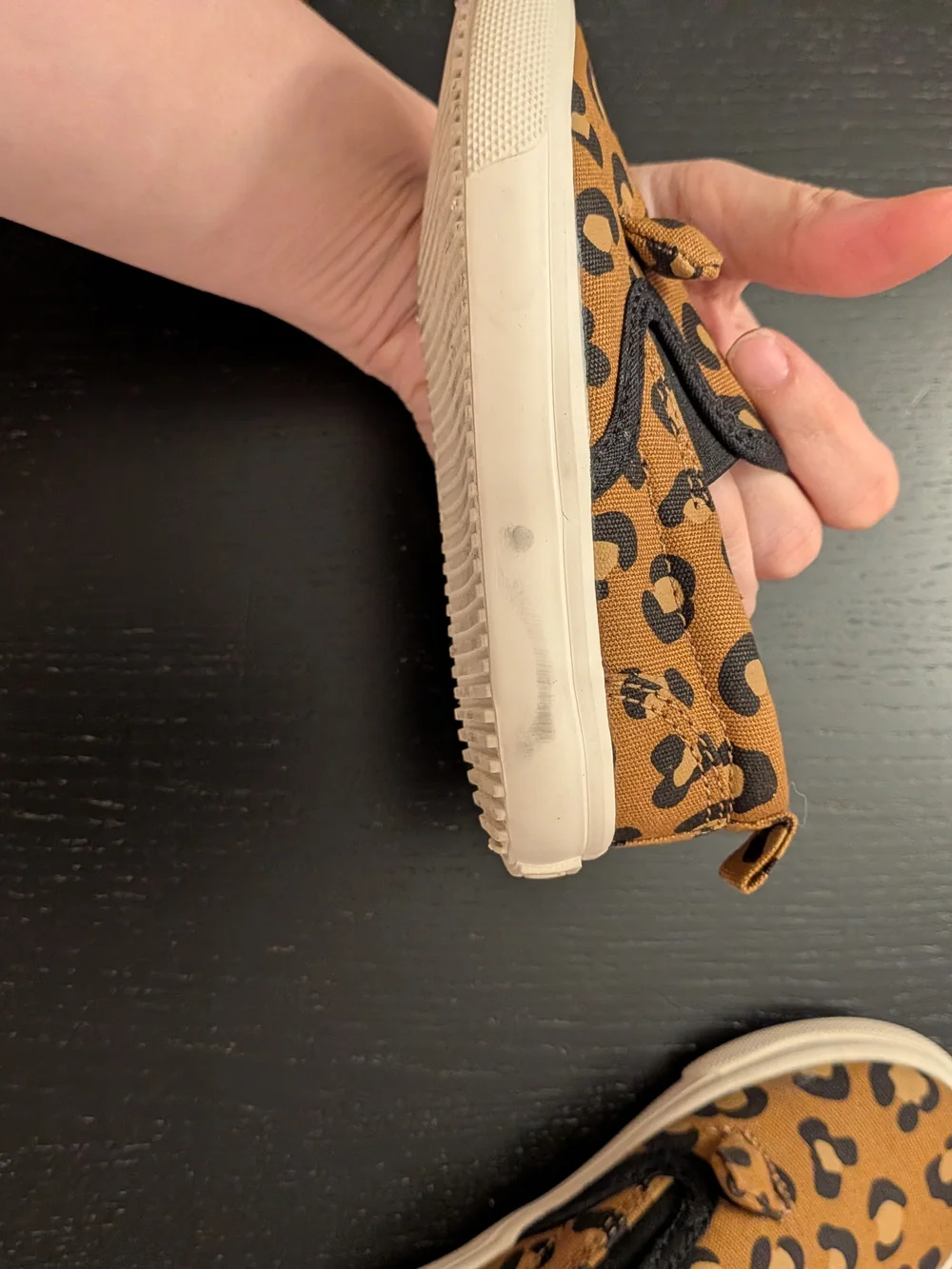 Old Navy Kids Leopard-Print Slip-On Sneakers - Brown & Black